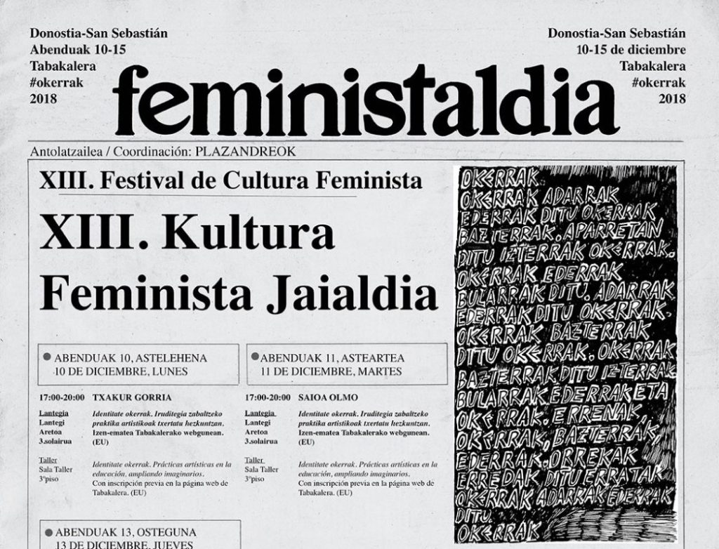 Abian da Feministaldia Donostiako Tabakaleran