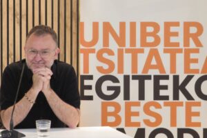 Aitor Bengoetxea: “Euskarak unibertsitatea behar du, eta unibertsitateak euskara”